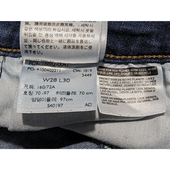LEVI'S 721 Jeans Women size 28 denim High Rise Skinny - Picture 8 of 11